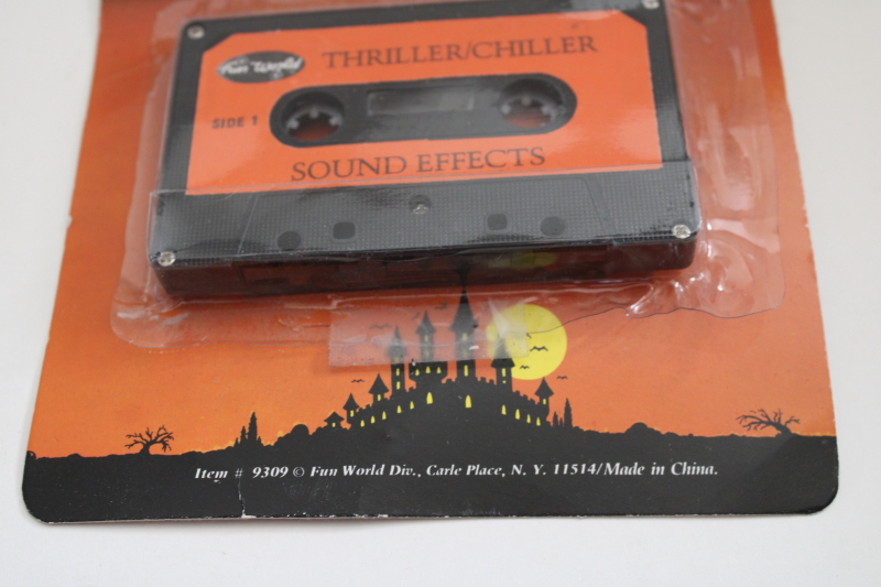 photo of 90s vintage Halloween spooky sounds cassette tape in original package  #2