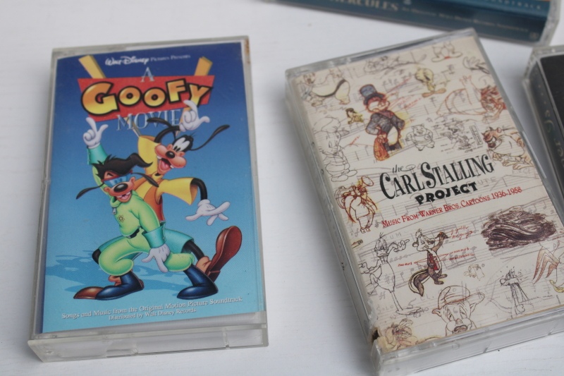 photo of 90s vintage cassette tapes lot Toy Story & Disney songs original movie soundtracks #2