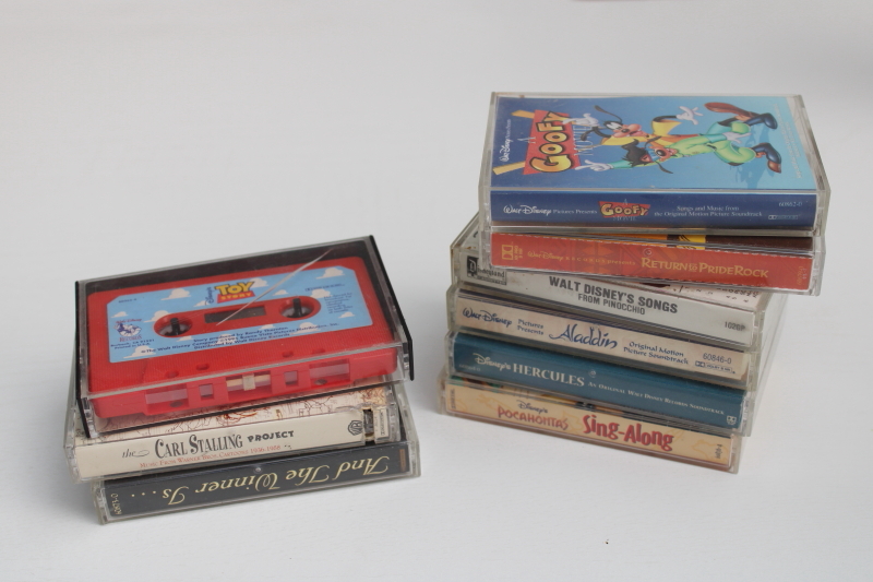 photo of 90s vintage cassette tapes lot Toy Story & Disney songs original movie soundtracks #7