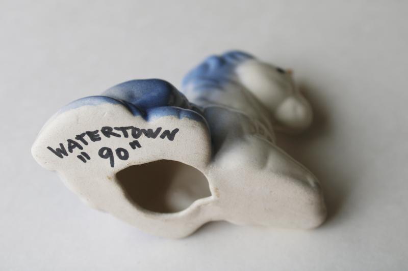 photo of 90s vintage ceramic baby unicorn figurine, adorable little foal #3