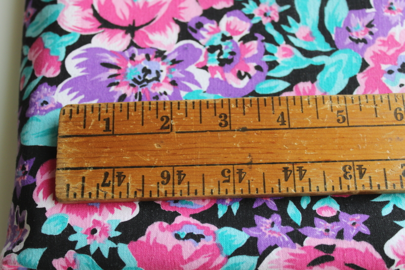 photo of 90s vintage fabric lot, colorful tropical prints, all medium heavy weight cotton fabric 58 wide  #9