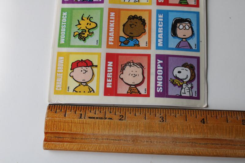 photo of 90s vintage sealed SandyLion stickers Peanuts gang characters Snoopy Charlie Brown #5