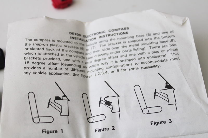 photo of 90s vintage vehicle navigation electronic compass Zemco DE700 in box #4