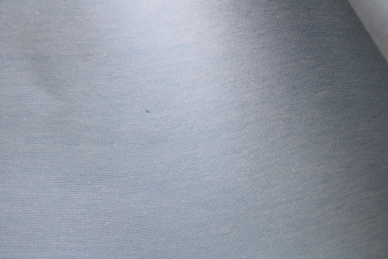 photo of 90s vintage vinyl upholstery fabric, faux leather material retro blue, light blue stars print  #3