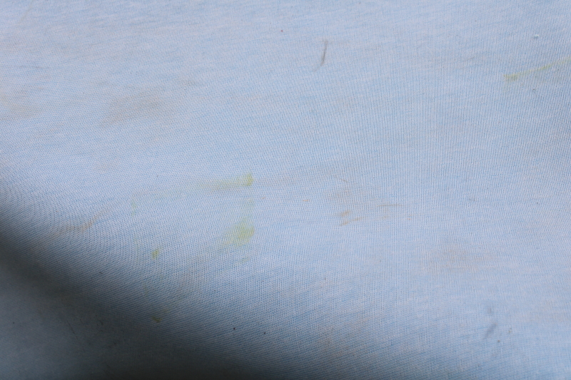 photo of 90s vintage vinyl upholstery fabric, faux leather material retro blue, light blue stars print  #8