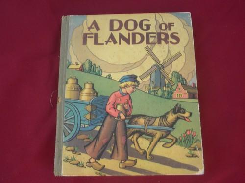 photo of A Dog of Flanders, 1920s vintage illustrated child's book litho cover #1