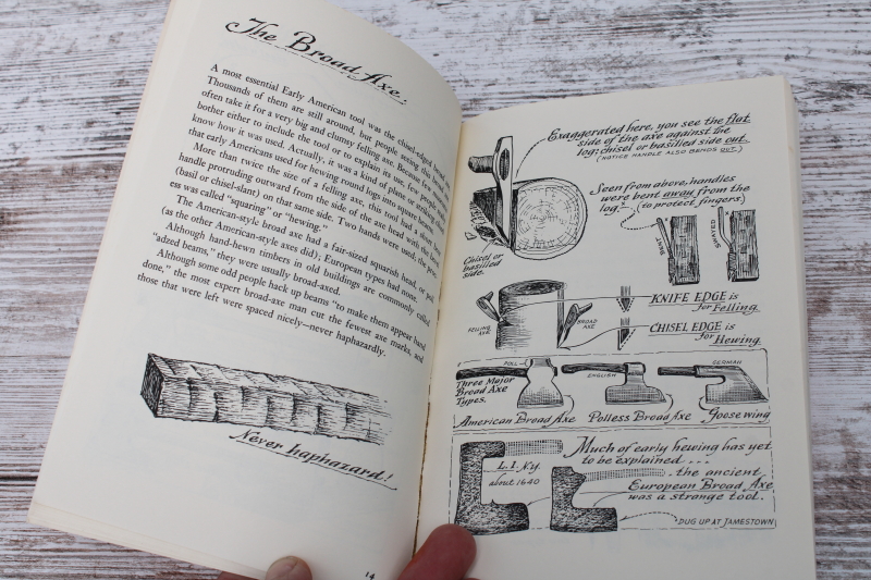 photo of A Museum of Early American Tools, Eric Sloane drawings of primitive farm & building tools  #3