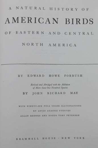 photo of A Natural History of American Birds - Edward Howe Forbush & John Bichard May #2