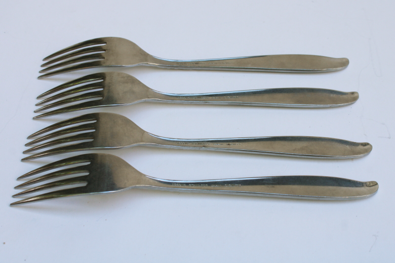 photo of Acsons stainless flatware Dignity pattern dinner forks MCM vintage Japan  #4