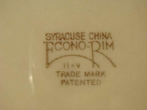 photo of Adobe ware brown restaurant ironstone, sandwich plates, vintage Syracuse china #3