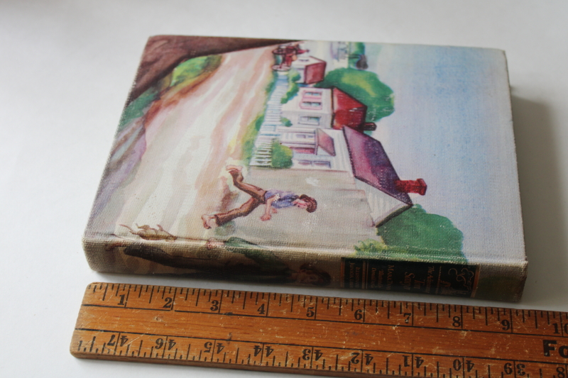 photo of Adventures of Tom Sawyer book w/ picture cover vintage Grosset & Dunlap Illustrated Junior Library  #4