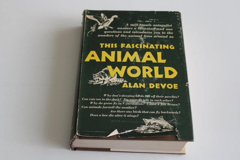 photo of Alan Devoe This Fascinating Animal World, questions & strange facts about animals, natural history  #1