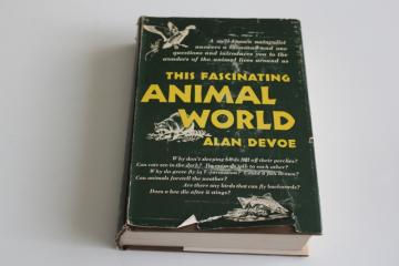 catalog photo of Alan Devoe This Fascinating Animal World, questions & strange facts about animals, natural history 