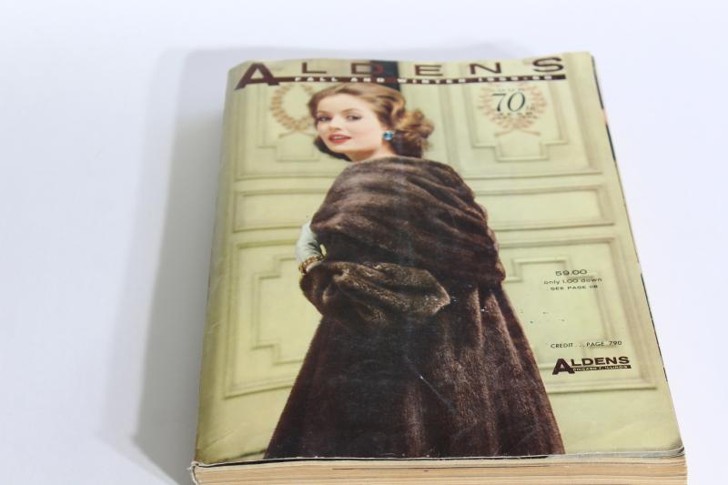 photo of Aldens department store mail order catalog vintage 1959-1960 fall winter big book #1