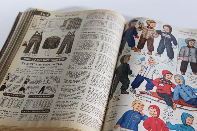 photo of Aldens department store mail order catalog vintage 1959-1960 fall winter big book #8