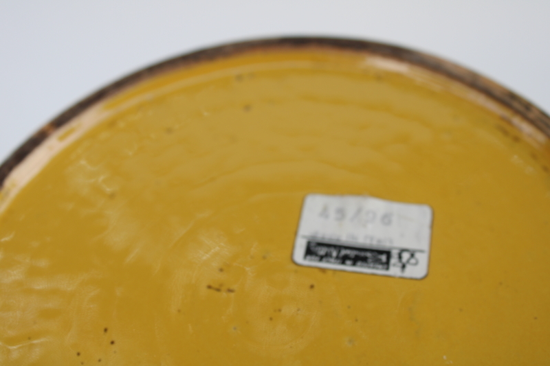 photo of Aldo Londi Italy mod vintage ceramic planter pot, numbered Rosenthal Netter label, MCM Italian pottery  #6