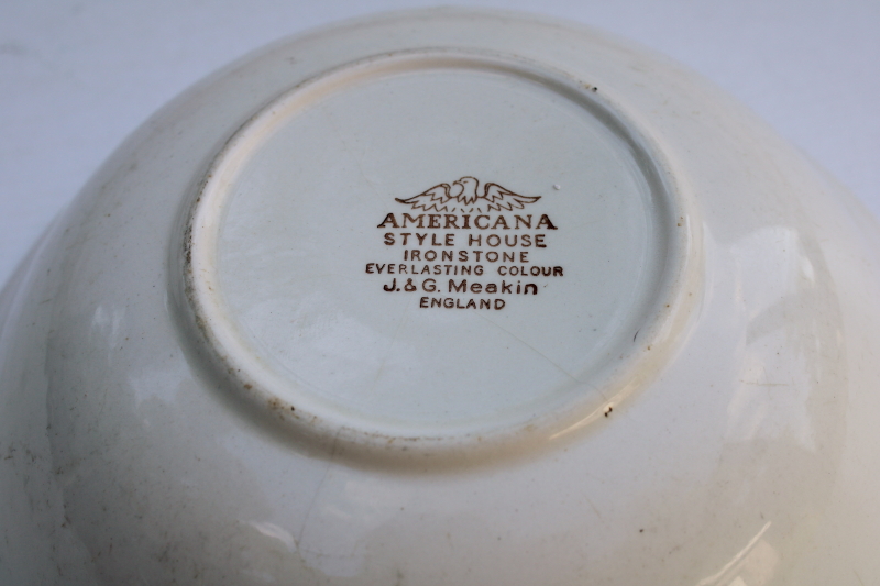 photo of Americana brown transferware ironstone china Signing the Declaration of Independence print vintage J & G Meakin  #5