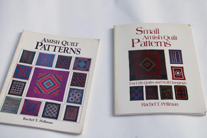 photo of Amish quilts & small quilt patterns w/ full size templates, stitching designs #1