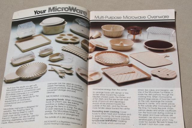 photo of Anchor Hocking AnchorWare microwave cookware plastic Microware instructions & recipes #2