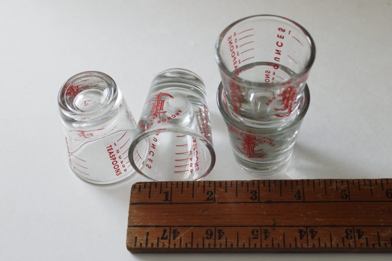 photo of Anchor Hocking shots or measuring glasses, new shot glasses set of four  #4