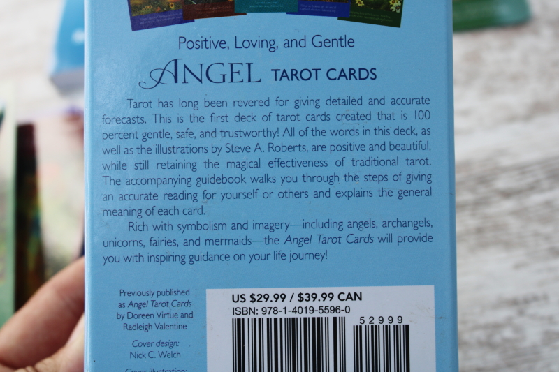 photo of Angel Tarot cards complete decks w/ booklet, illustrated with mystical magic creatures and angels #3