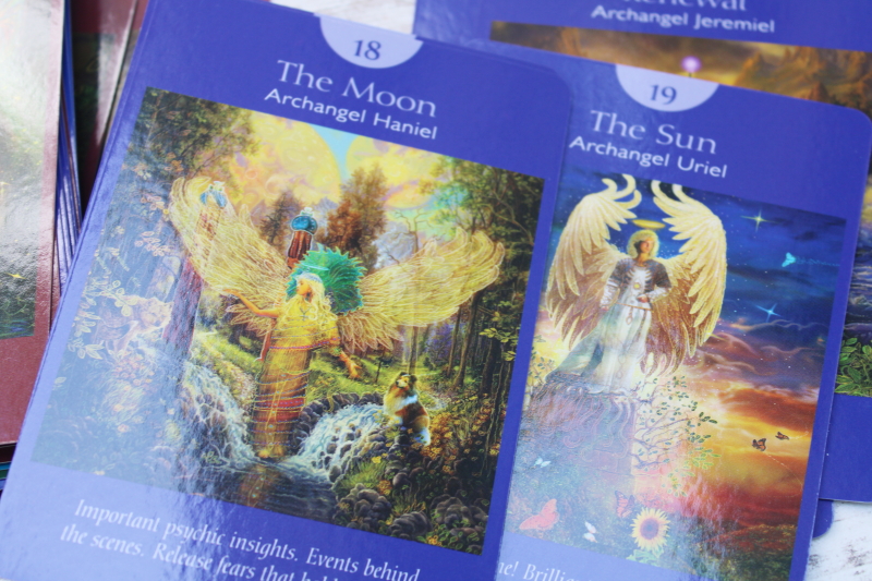 photo of Angel Tarot cards complete decks w/ booklet, illustrated with mystical magic creatures and angels #4