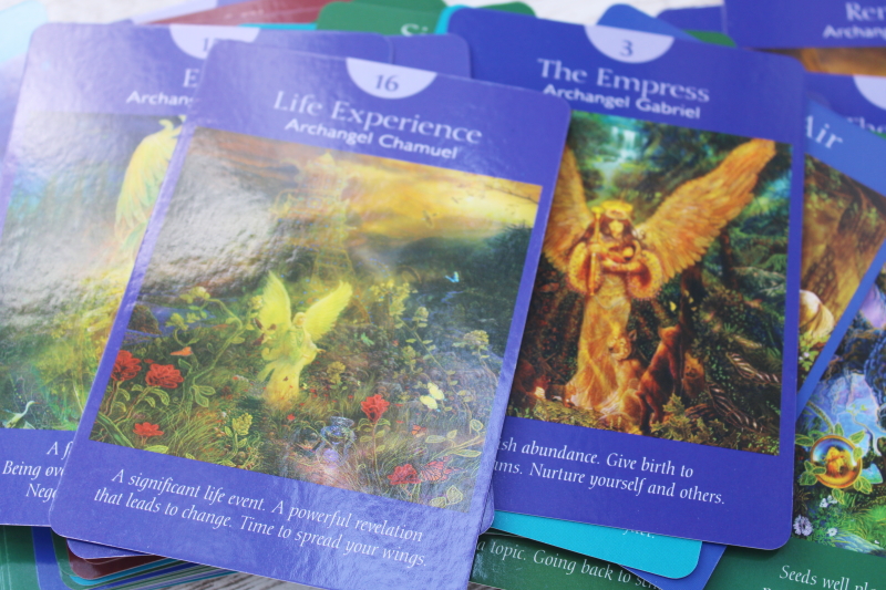 photo of Angel Tarot cards complete decks w/ booklet, illustrated with mystical magic creatures and angels #6