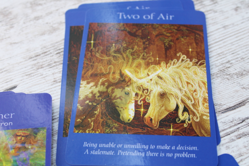 photo of Angel Tarot cards complete decks w/ booklet, illustrated with mystical magic creatures and angels #8