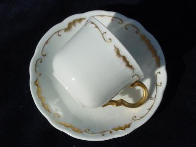 photo of Antique china demitasse set for 10 #3