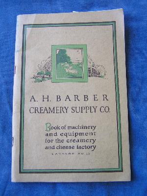 photo of Antique farm catalog dairy or creamery equipment #1