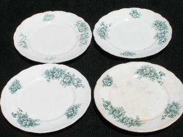 catalog photo of Antique transferware plates, Homer Laughlin