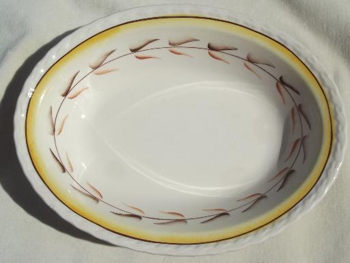 photo of Arcadia Vernon Kilns pottery, vintage Vernonware Califonia pottery dishes #5