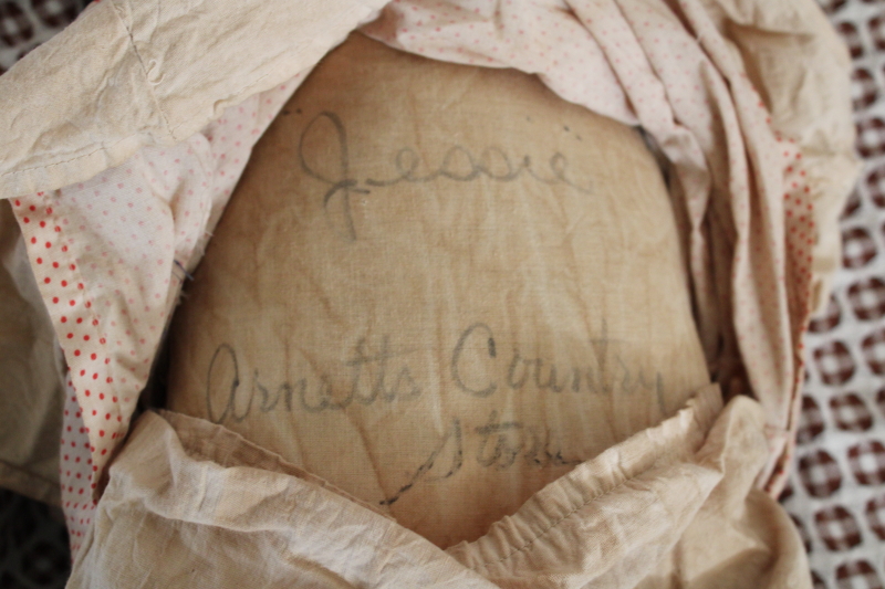 photo of Arnett's Country Store signed numbered dolls Joshua and Jessie, vintage Black Americana boy & girl  #6