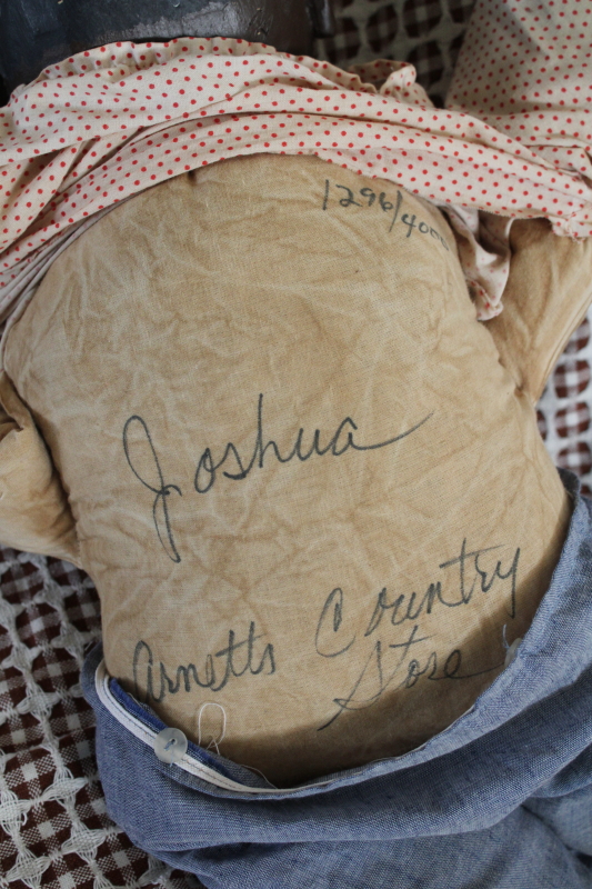 photo of Arnett's Country Store signed numbered dolls Joshua and Jessie, vintage Black Americana boy & girl  #15