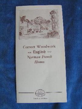 catalog photo of Arts & Crafts cottage woodwork catalog