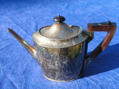 photo of Arts & Crafts era silver plate coffee pot #1