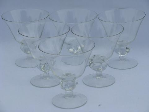 photo of Astrid - Swedish crystal stemware, six sherbet glasses or low champagnes #1