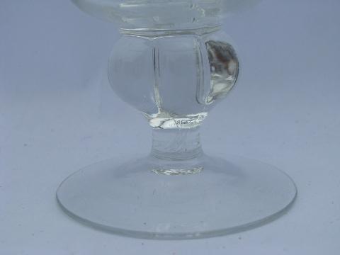 photo of Astrid - Swedish crystal stemware, six sherbet glasses or low champagnes #3