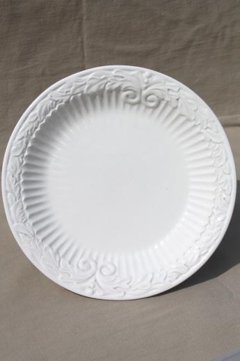 photo of Athena ironstone American Atelier cake stand or compote pedestal bowl #2