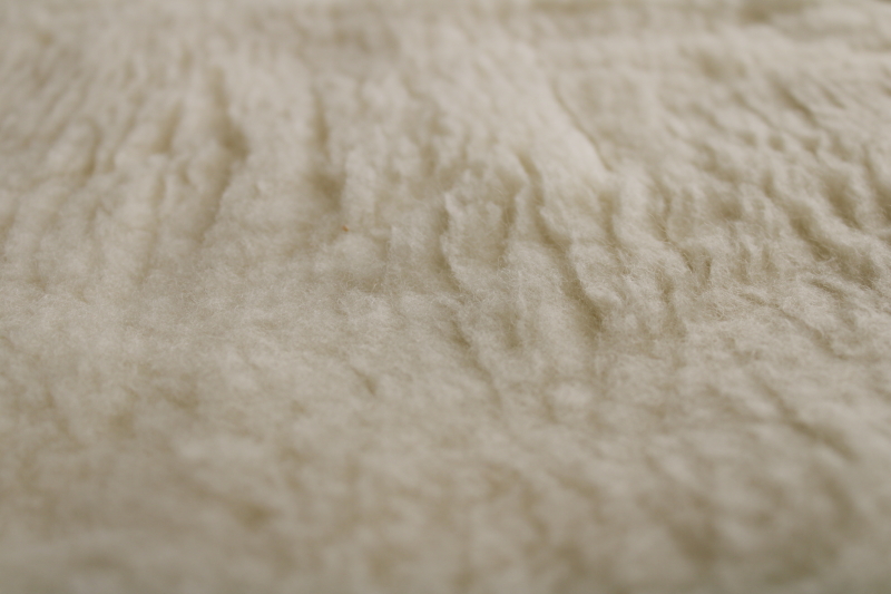 photo of Australian wool sherpa fleece recliner cover, natural shearling color chair slipcover topper #10