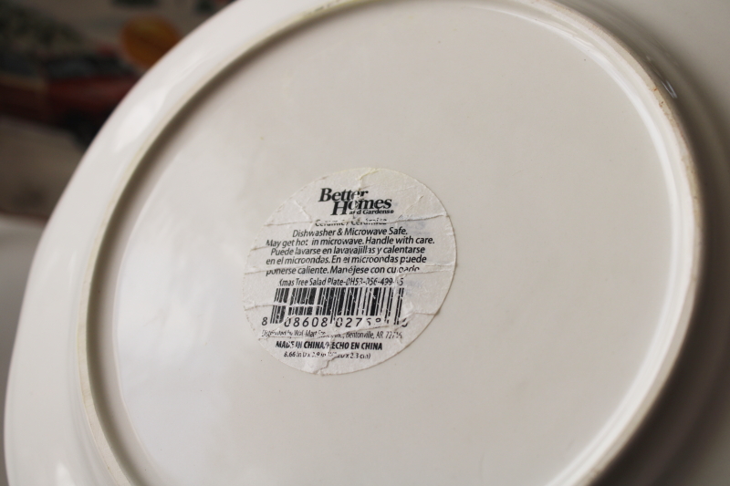 photo of BH&G Walmart Christmas scenes wildlife winter holiday salad or dessert plates, farmhouse style  #4