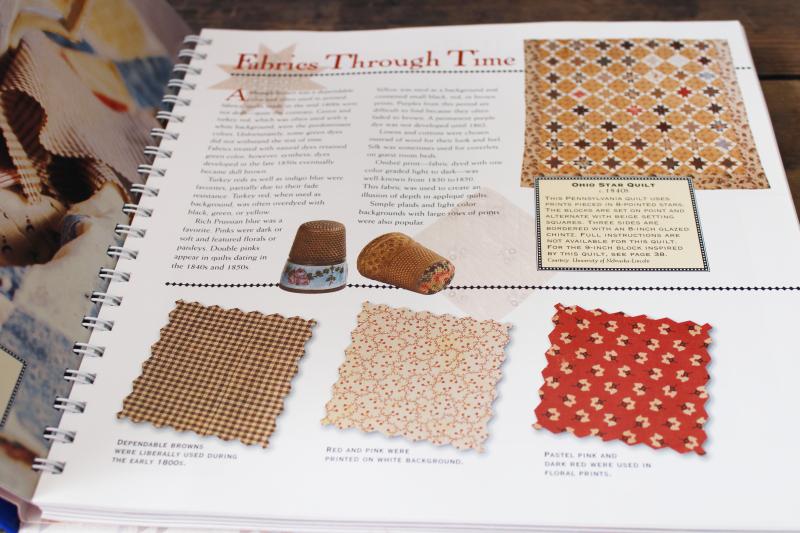 photo of BH&G ring bound book full size quilt blocks patterns from antique & vintage quilts #2