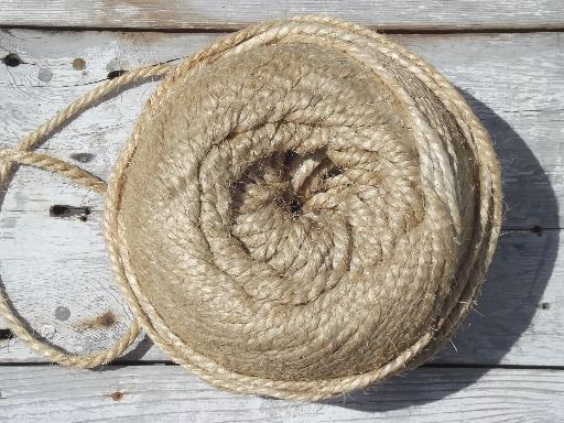 photo of BIG ball of sisal rope, heavy natural fiber twine or trunk tying cord #2