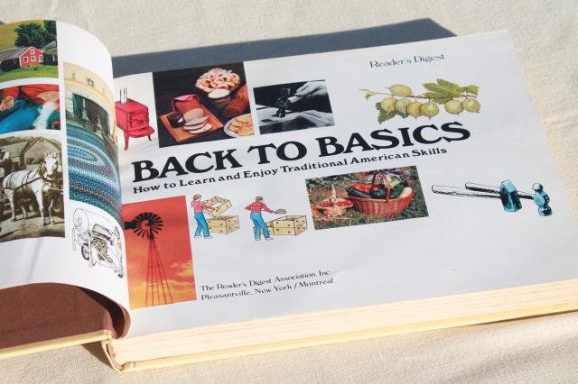 Back to Basics Reader's Digest back to land preppers guide homesteading ...