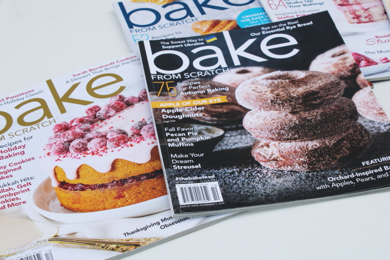 photo of Bake From Scratch magazines home baker baking recipes & technique, lot of back issues 2021 2022 #2