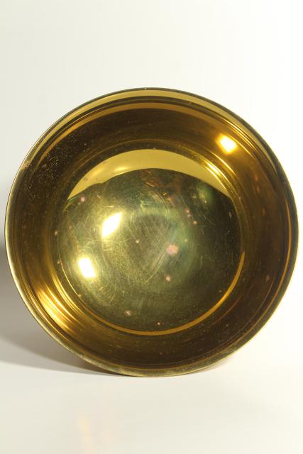 photo of Baldwin brass hallmark, vintage Revere style solid brass bowl #5