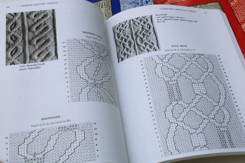 photo of Barbara Walker treasury of knitting patterns three books charted designs, cables, knitting lace etc  #4