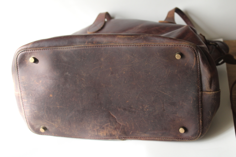 photo of Baseballism distressed baseball glove leather bag, shopping tote or large purse #10