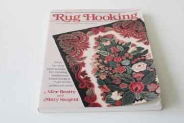 Basic Rug Hooking Hook Book, beginners guide to making hooked rugs