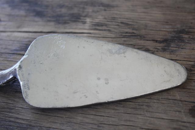 photo of Basic Spirit Canada handcrafted cast pewter, rustic twig & leaf cake server #4